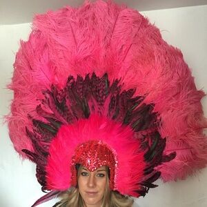 Las Vegas Mardi Gras Showstopper Sequin Headdress!